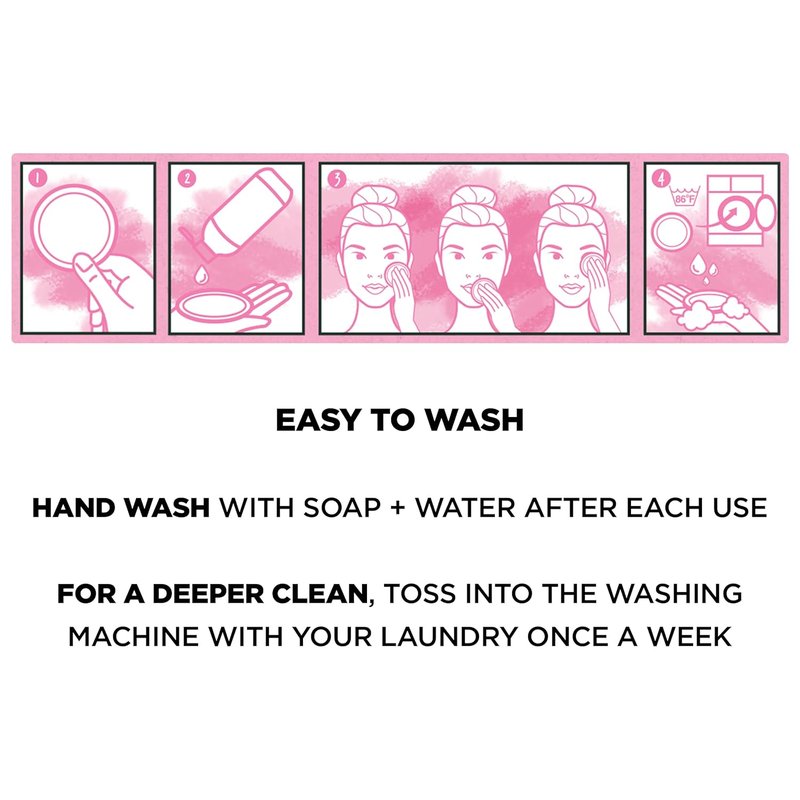 Garnier Micellar Cleansing Eco Pads - Reusable Ultra-Soft Microfiber Pads | 3-Pack