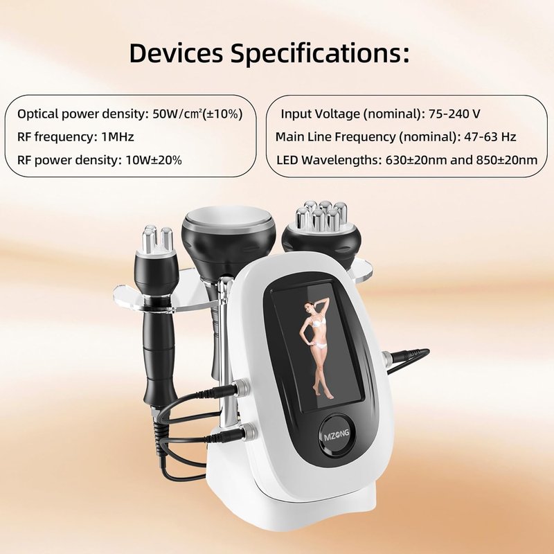 RF Skin Rejuvenator - Non-Wireless LED Light Therapy for Face & Body Wrinkle Reduction