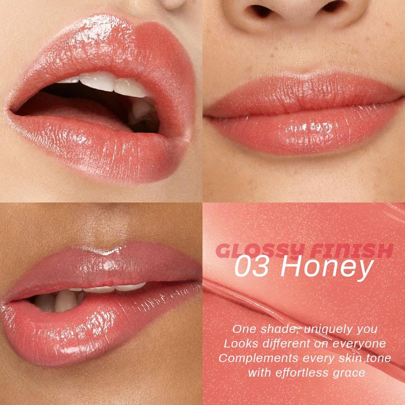 Nude Honey Lipstick - 2 Pcs Moisturizing Tinted Lip Balm for Older Women | Hydrating Shine & Sheer Color