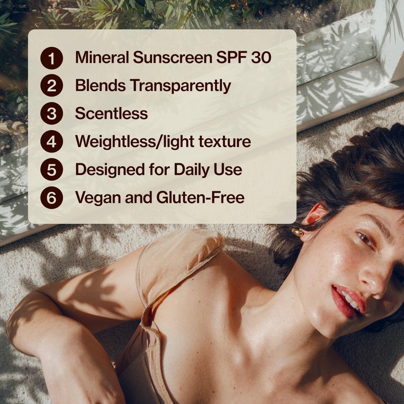 Good Weather Skin The One Daily Sun Cream SPF 30 – Hydrating Facial Sunscreen with Zinc, Niacinamide, Squalane & Sea Buckthorn | Mineral Daily Sun Protection for Face & Neck, Sensitive Skin Safe, 1 oz