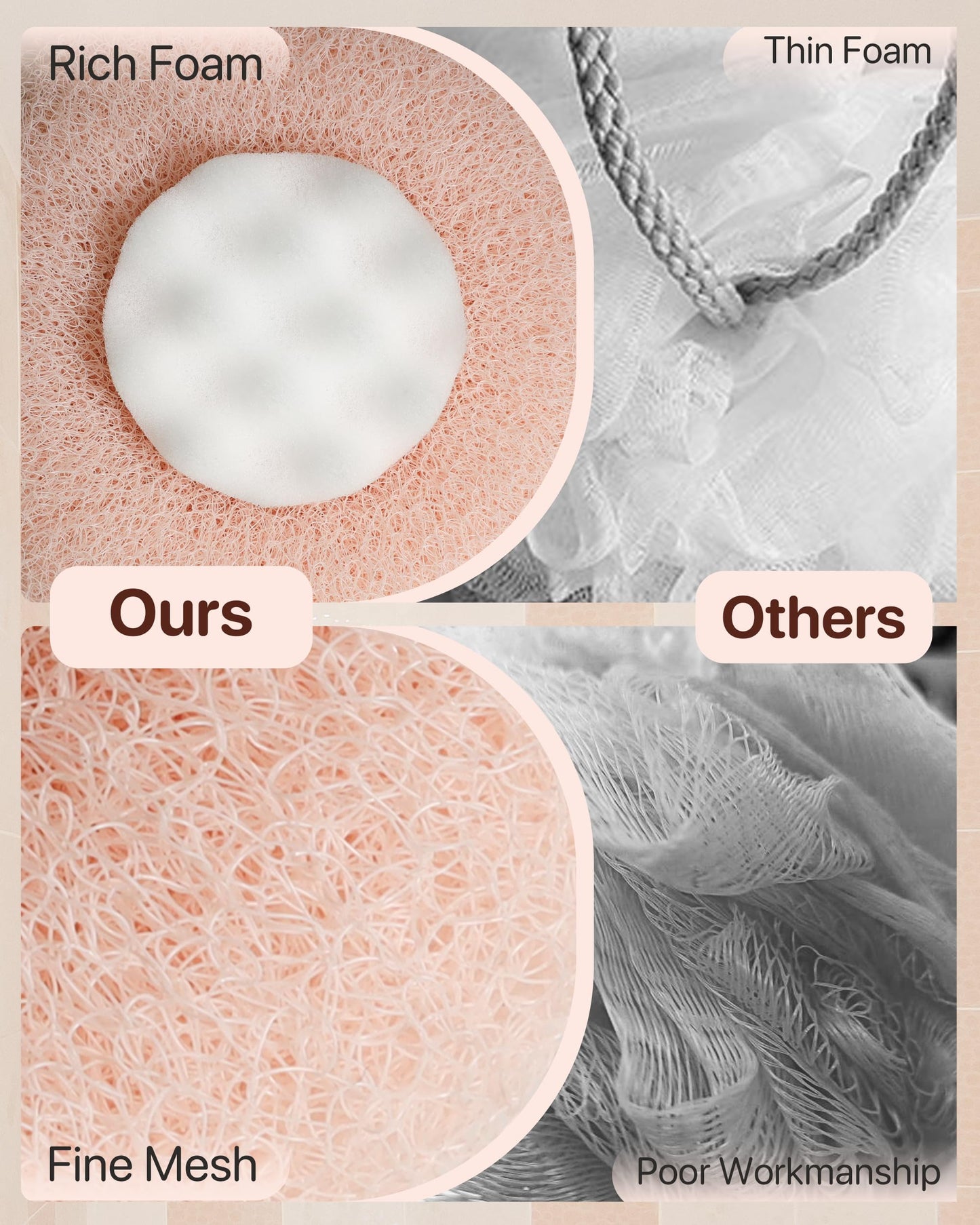 Super Soft Sunflower Suction Cup Bath Sponge loofah, 2026 Upgraded 2-in-1 Sunflower Ball Exfoliating Bath Sponge Cleaning Brush, Mesh Shower Body Sponge Accessories for Women, Men Shower (4 Color)