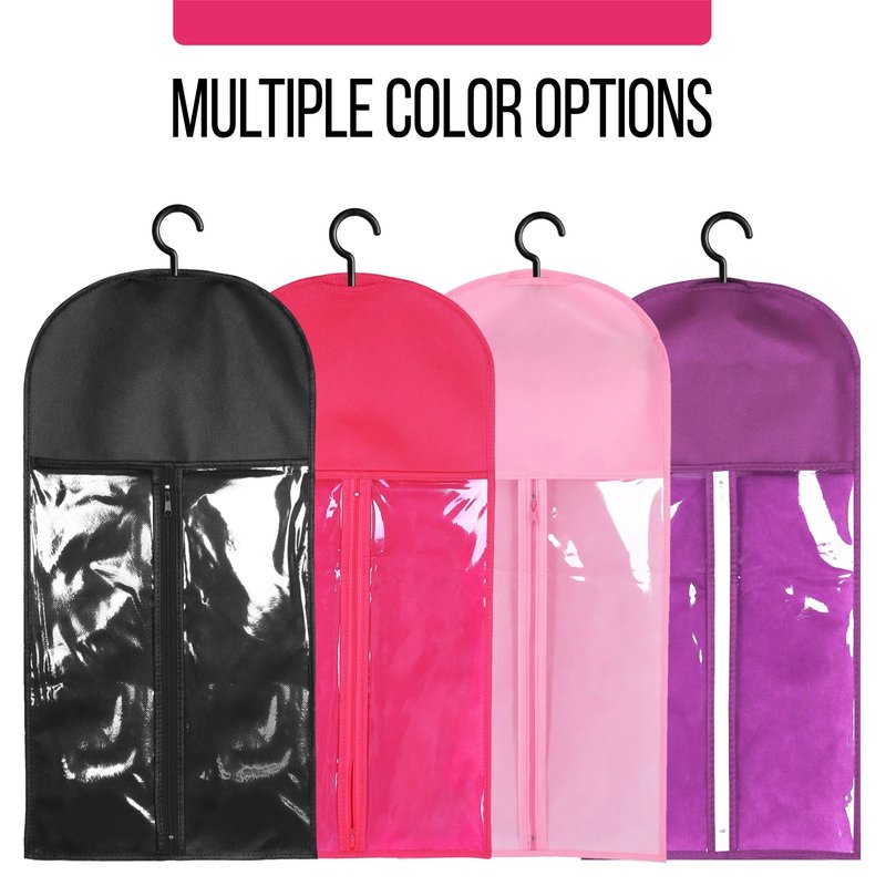 2PCS Wig Bags - Portable Holder for Multiple Wigs & Extensions - Hot Pink