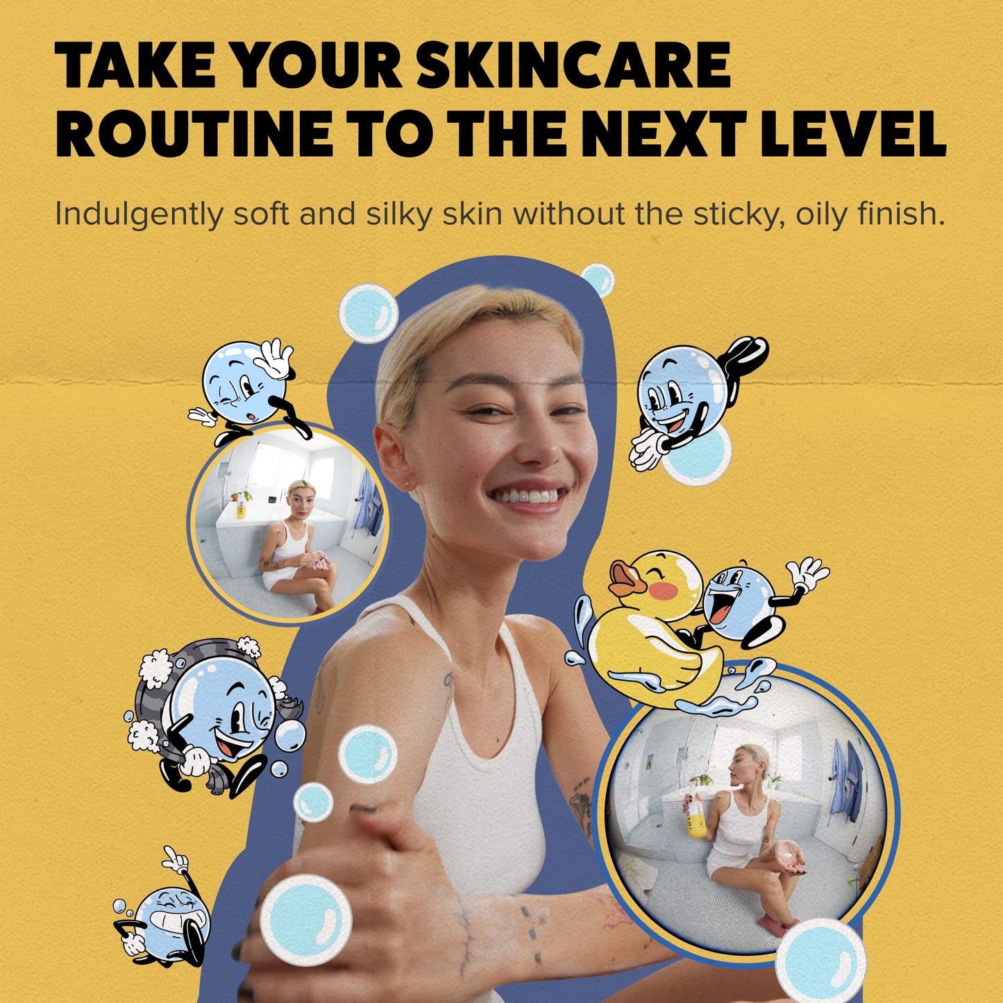 GOSHI Super Vitamin Body Lotion - pH-Balanced Body Moisturizer for Dry Skin, Aging Skin & Biome Support - Concentrated Rice Protein & Shea Butter - Non-Greasy, Silky Finish - 3.4 oz