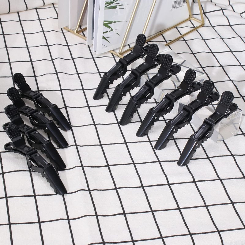 Ondder 24pcs Hair Clips for Styling, Sectioning, Coloring, Cutting - Alligator Salon Pro Hair Clips for Barber, Unisex, Adult