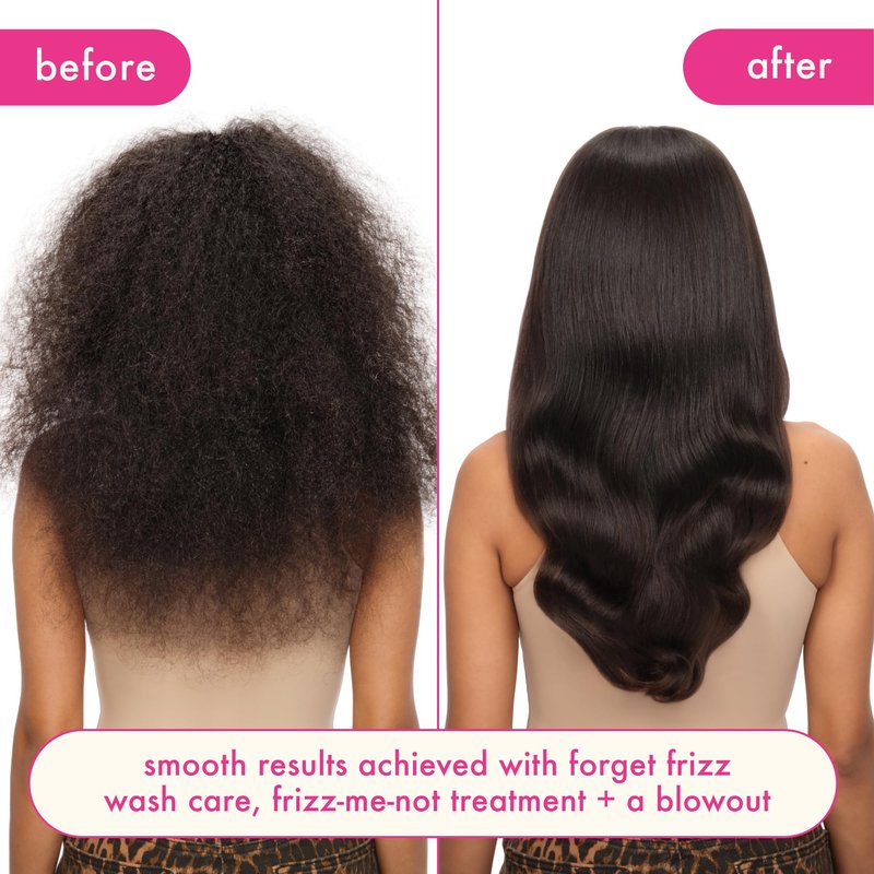 amika frizz-me-not hydrating anti-frizz treatment, 60ml | lightweight hydrating spray for medium to thick coarse hair types 2a-4c, humidity + heat protection, smooth frizz for up to 72 hours