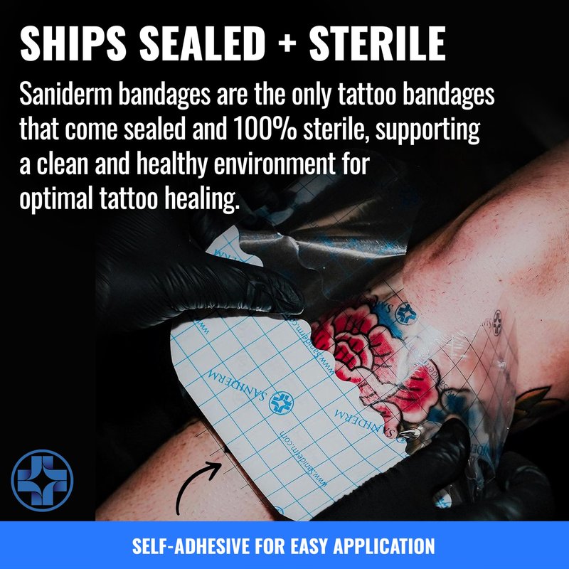 Saniderm Original Tattoo Aftercare Bandage (Medium Roll, 6 in x 8 yd)