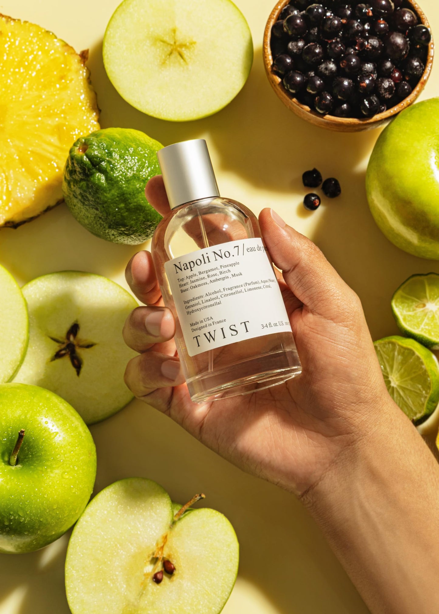 Twist Jeux De Nuit No. 154 - Eau De Cologne Inspired by Arm. Club de Nuit Intense, Long-Lasting Cologne For Men, Citrus & Smoky Woods, Vegan, Clean Ingredients, Fragrance - Spray 100 ml | 3.4 fl. oz.