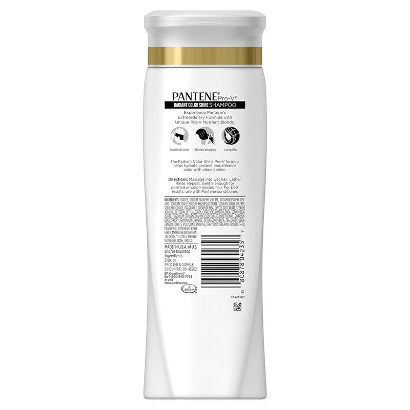 Pantene Pro-V Radiant Color Shine Shampoo & Conditioner Bundle - Nourishing Formula for Vibrant Hair