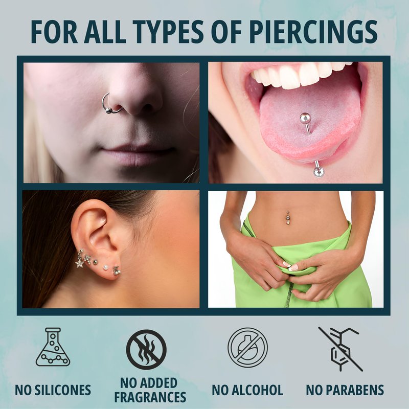 NOVEHA Piercing Bump Solution 20ml for Keloid Reduction | Soothing Solution Tea Tree Oil Formula for Scars & Keloid Bump Removal | Safe & Natural Piercing Aftercare Skin Recovery for Face & Body