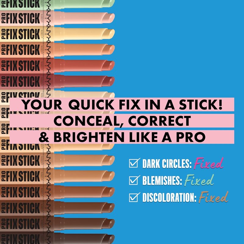 NYX PROFESSIONAL MAKEUP Pro Fix Stick Concealer - Buildable Medium Coverage, Pale Shade