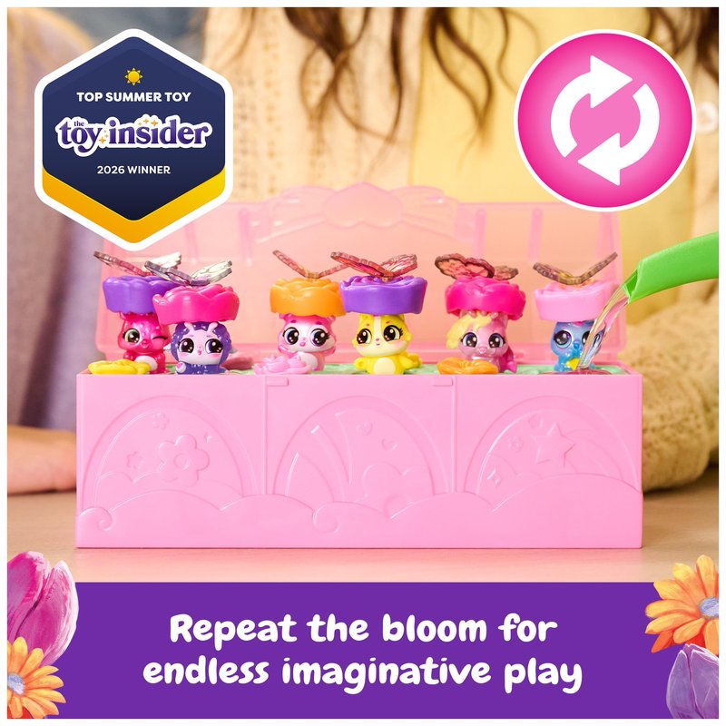 Hatchimals Bloomables, Bloom Bash Collectibles Pack with 6 Surprise Blind Box Characters, Over 15 Accessories, Terrarium & Dance Floor, Kids Toys for Girls & Boys Ages 4 and up