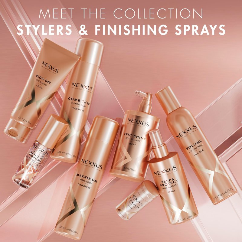 Nexxus Styling Spray XXL Finish Volume Medium Hold Hairspray Powered by STYLEPROTECT Technology 10 oz