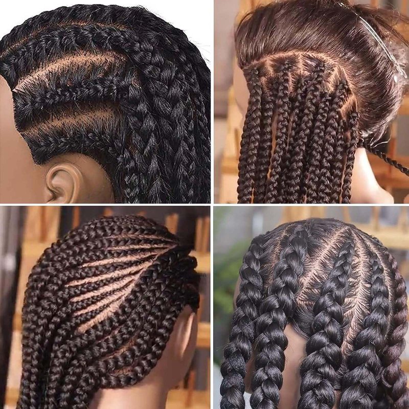 Mannequin Head Human Hair with 100% Real Hair Cosmetology Mannequin Doll Head for Hairdresser Practice Braiding Hairstyling with Free Table Clamp Stand (17 Inch)