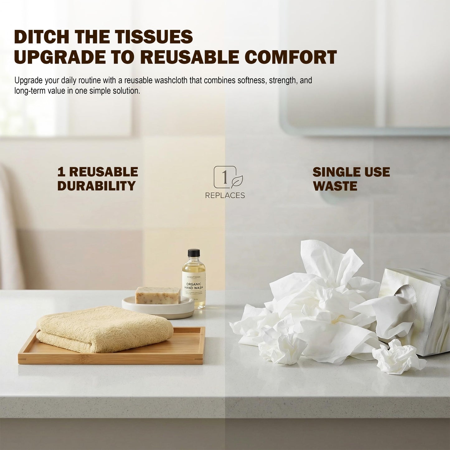 Utopia Towels 60 Pack Cotton Washcloths Set, 100% Ring Spun Cotton, Premium Flannel Face Cloths, Highly Absorbent and Soft Feel Fingertip Towels, Beige
