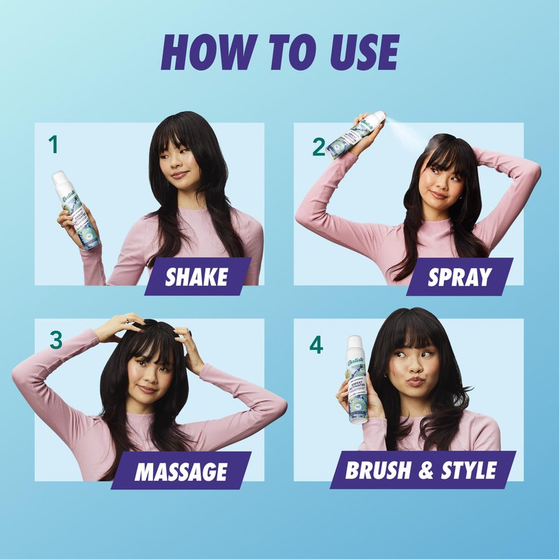 Batiste Sweat Activated Dry Shampoo, Neutralizes Odor for Up to 24 Hours & Prevents Sweat Buildup in Hair, Waterless Shampoo, 3.81 Oz