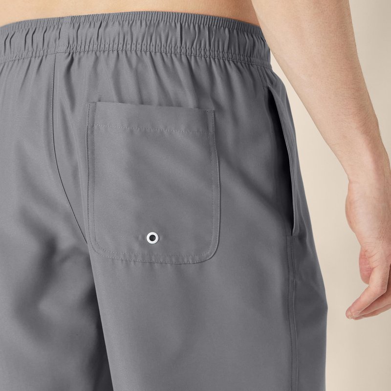 Amazon Essentials Men's 9" Swim Trunks with Mesh Lining, Pockets, Drawstring Closure, Charcoal, Large