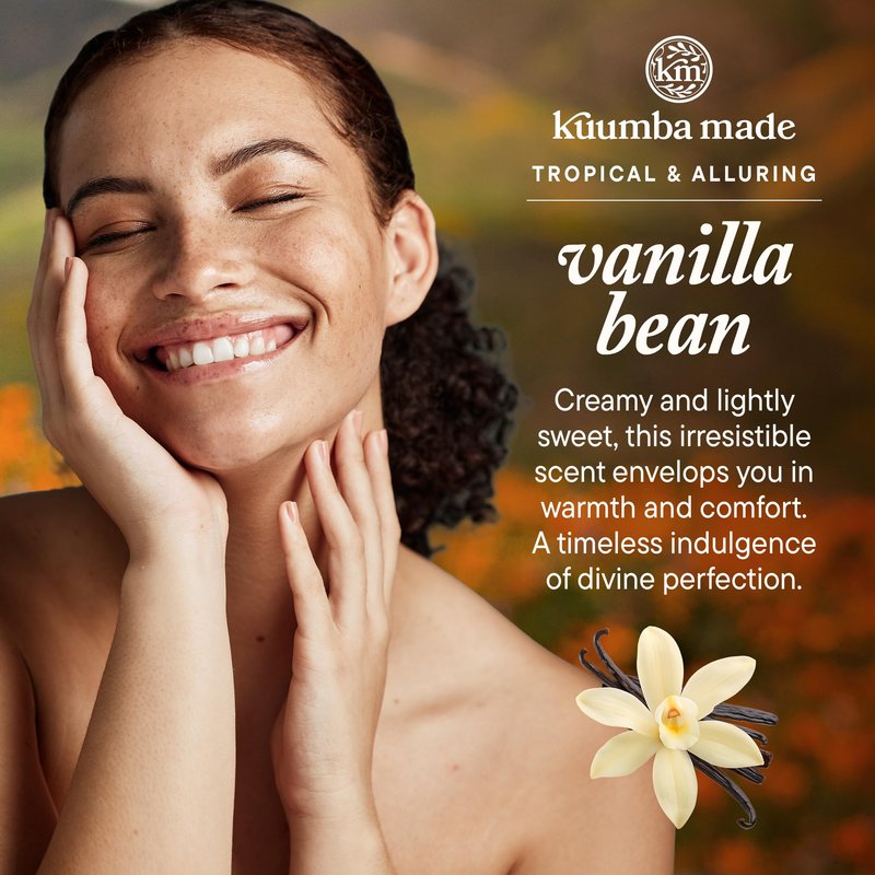 Kuumba Made Vanilla Bean Fragrance Oil, Long-Lasting Scented Oil Perfume Roller, Vegan, Alcohol-Free, 0.15 Fl Oz