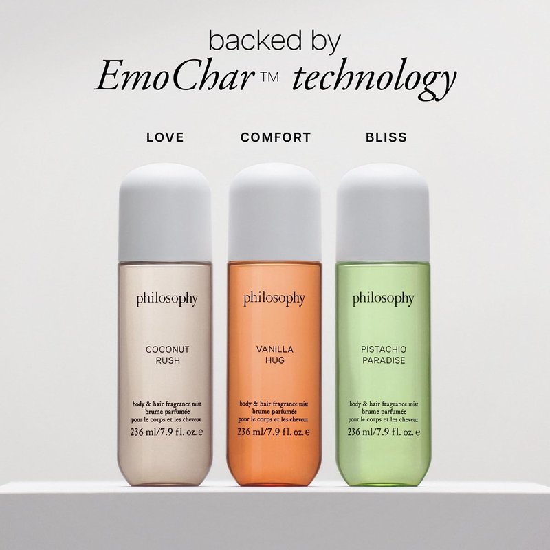 Philosophy Hair and Body Mists - Long-Lasting Fragrance for Women | Hydrates & Refreshes for 24 Hours - Vanilla, Pistachio & Coconut Scents