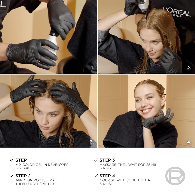 L'Oreal Paris Hair Color - Superior Preference Luminous Fade-Defying Dye, 6AM Light Amber Brown, 2 Kits