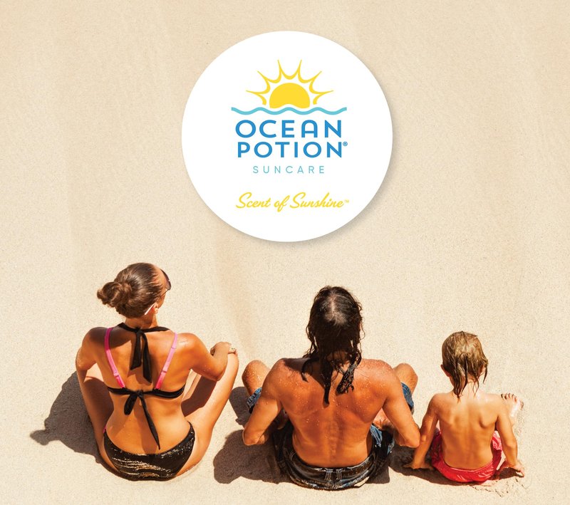 Ocean Potion SPF 30 Sunscreen Body Lotion, Broad Spectrum UVA/UVB Protection with Aloe and Vitamin E, Water-Resistant Non-Greasy Sunscreen, 6.8 oz
