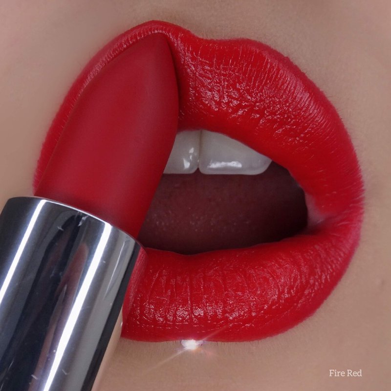 bellapierre Matte Lipstick – Long-Lasting Mineral Lip Color with Vitamins C & E, Nourishing Formula, Natural Matte Finish, Clean, Paraben-Free, Cruelty-Free – 0.12 oz – Fire Red