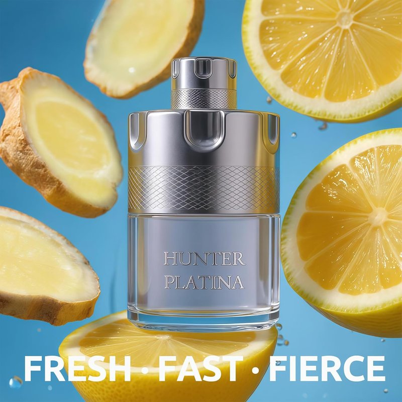 A CENTER Men's Cologne Gift Set 4 x 3.4 FL oz|Luxury perfume with Premium Presentation Box|Perfect Valentine's Day Gift for Him|Long Lasting Fragrance(AmazingCo&VintageM&HunterPla&KingDMi)