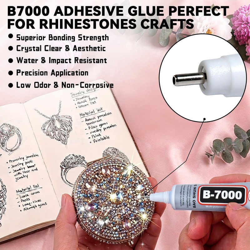 Bedazzling Kit 42 Colors, Bedazzler Kit with 42000Pcs Rhinestones, Tweezer, 3Pcs Jewelry Glue, Dotting Pen and Tray, 3mm Crystal Bedazzle Kits for Bedazzled Gems Nail Art Crafting