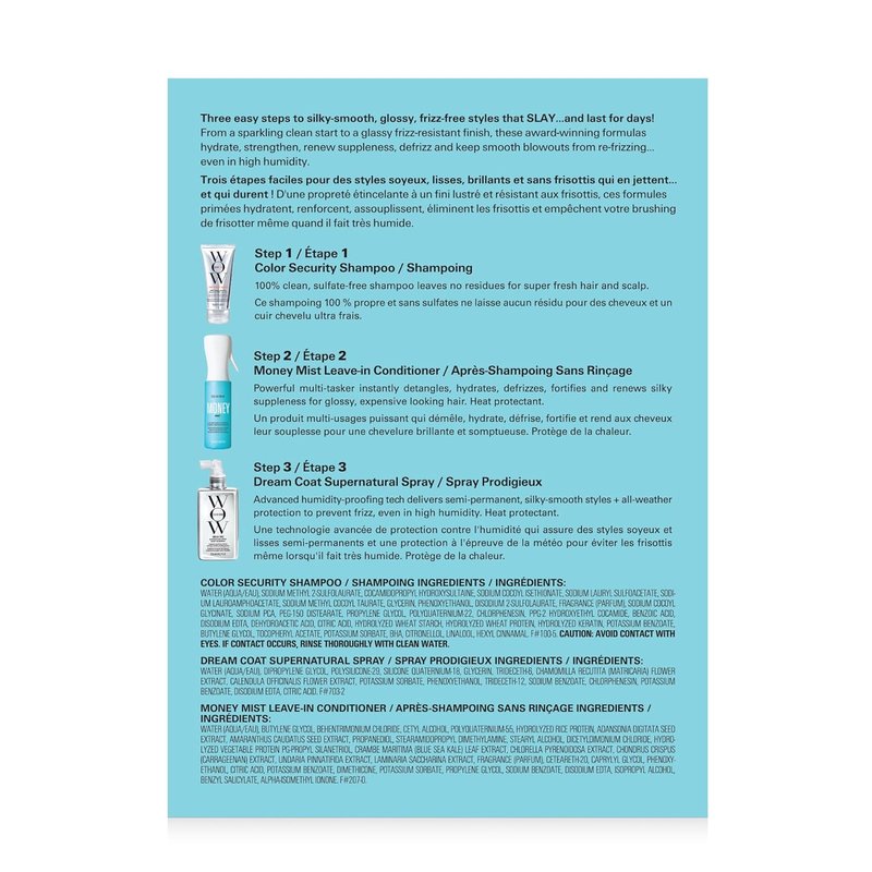 COLOR WOW Dream Coat Supernatural Spray – Keep Your Hair Frizz-Free and Shiny No Matter the Weather with Award-Winning Anti-Humidity Treatment