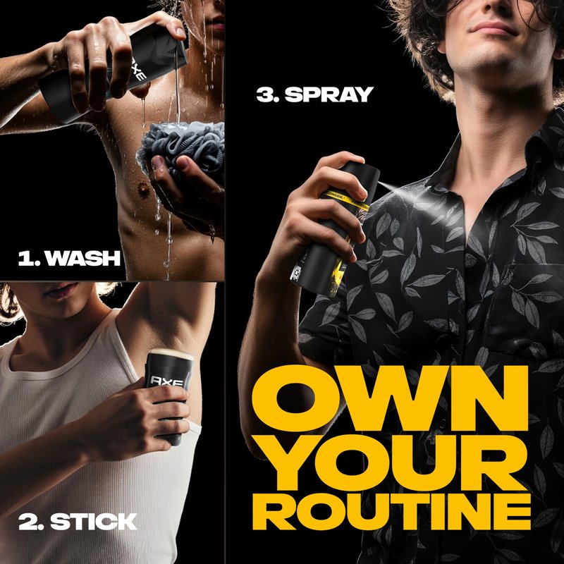 AXE Fine Fragrance Collection Body Spray Golden Mango 72 Hour Freshness Aluminum Free 2.9 oz