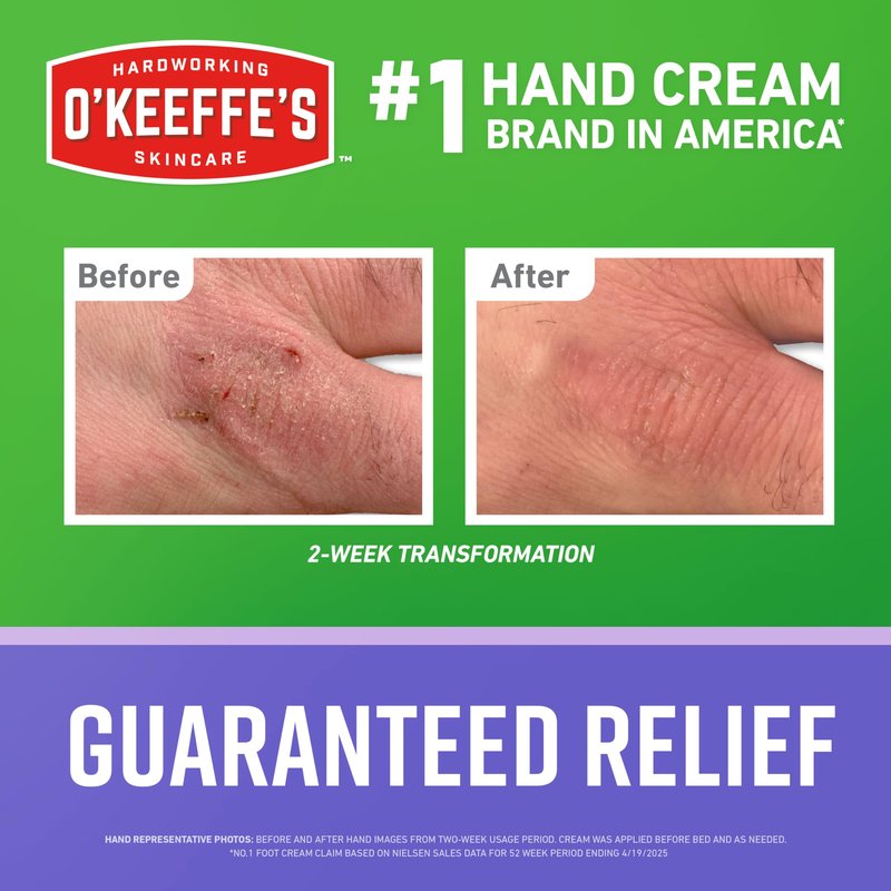 O'Keeffe's Night Treatment Combo Pack Including Working Hands Night Treatment Hand Cream, Healthy Feet Night Treatment Foot Cream and Lip Repair Night Treatment Lip Balm; Gift Idea