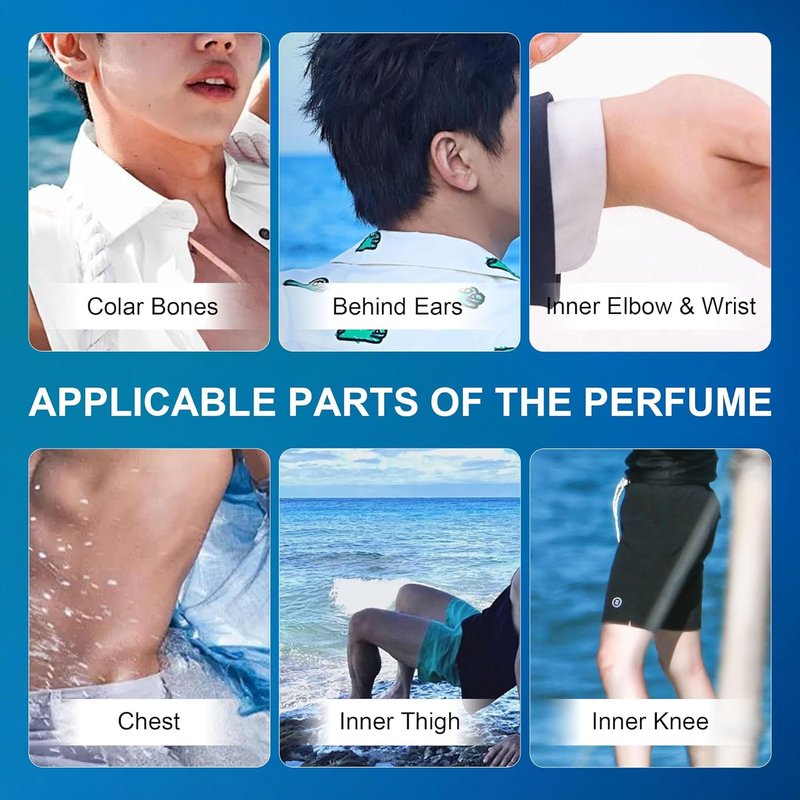 Men's Cologne Set - Long Lasting Bottled Marine & Borrowing Fire Perfume | 1.7oz (50ml) - Ideal Christmas Gift