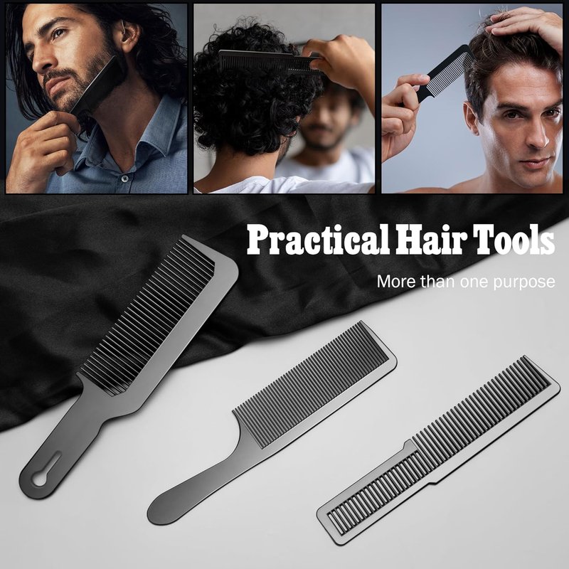 SALONSILK Hair Comb Set - 8PCS Professional Styling Combs for Wet Curly Hair Detangling & Cutting