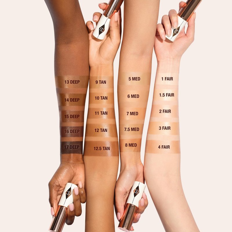 Charlotte Tilbury Unreal Skin Tint & Sheer Glow Hydrating Foundation Stick - Cream Foundation Makeup with Sheer-to-Light Coverage & a Buildable Formula - Blurring, Smoothing & Nourishing - 4 Fair
