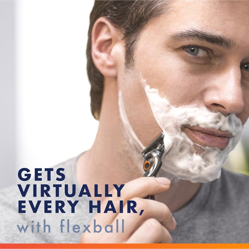 Gillette Fusion5 ProGlide Shaving Razor - FlexBall Handle & Precision Trimmer | 4 Blade Refills