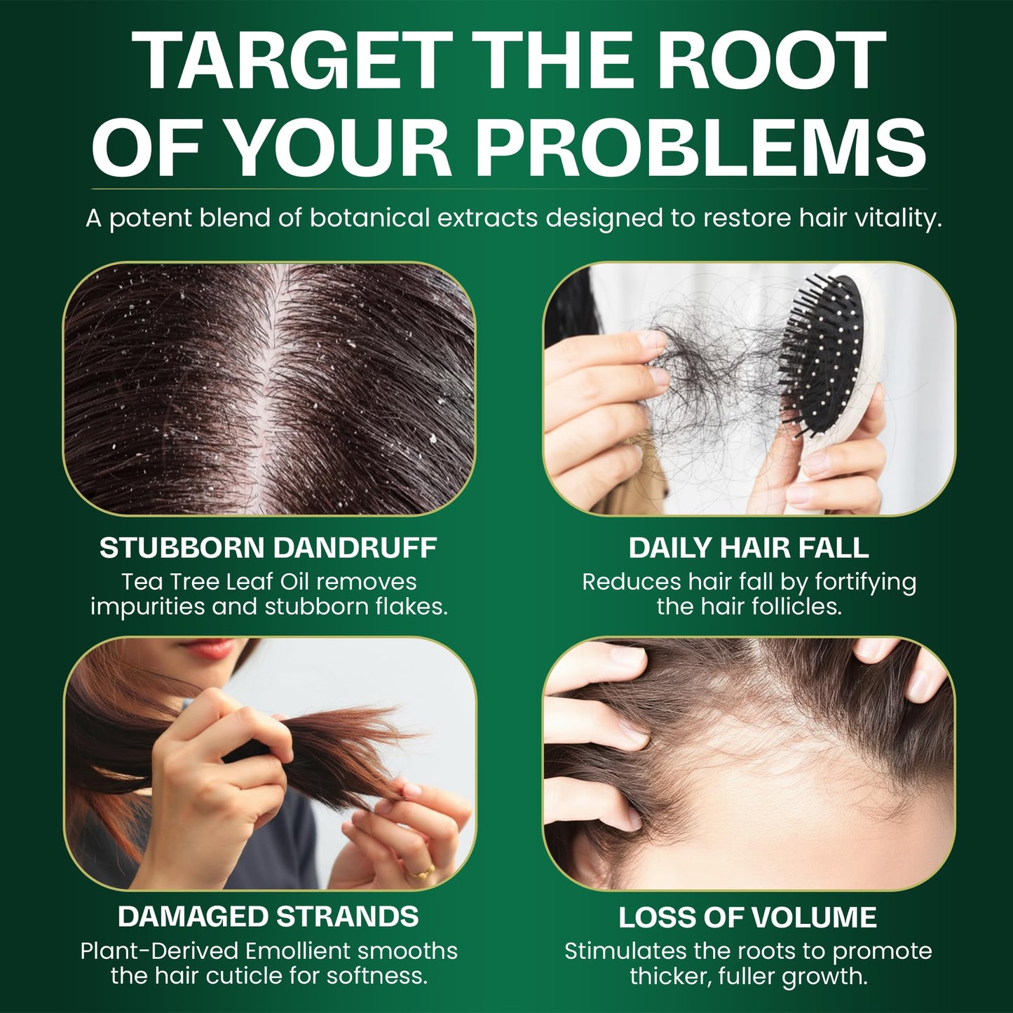 Tea Tree Shampoo & Conditioner Set | Thinning Hair Loss Treatments for Men and Women | Soothes Itchy Scalp & Dandruff | Boosts Hair Growth & Reduces Hair Loss | Sulfate & Paraben Free