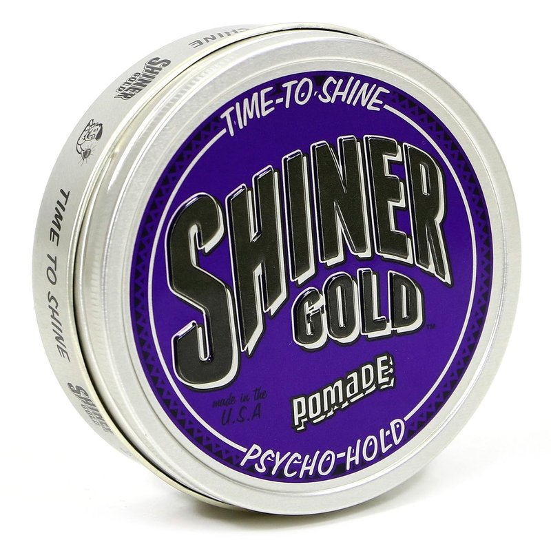 Shiner Gold Pomade - Extreme Hold & High Shine | Water-Based Coconut Scent, 4oz