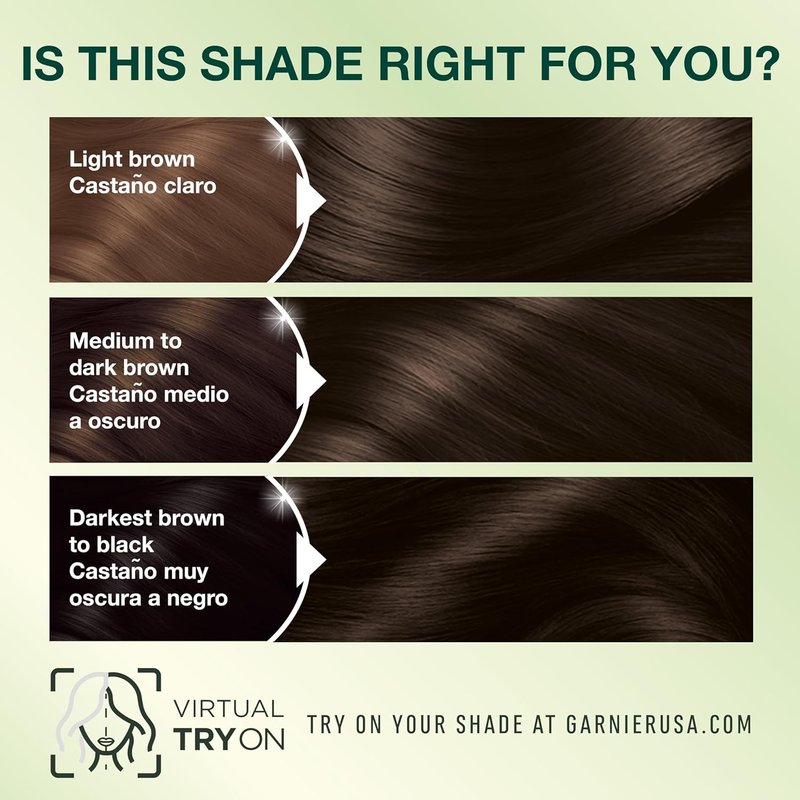 Garnier Nutrisse Ultra Crème Hair Color - Permanent Vegan Hair Dye for 100% Gray Coverage | 30 Darkest Brown (Sweet Cola), 2 Count