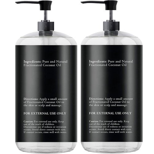 Essentially KateS Fractionated Coconut Oil - Body & Hair Carrier Oil, 16.9 Fl Oz (500ML), No Scent