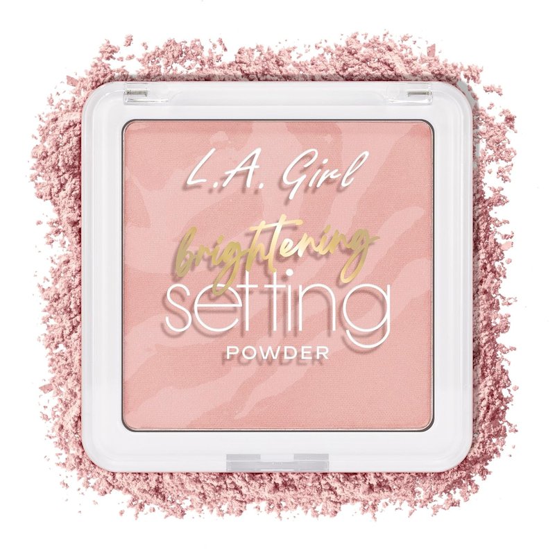 L.A. Girl Marble Setting Powder - Brightening Pink Blossom | Lightweight Translucent Finish