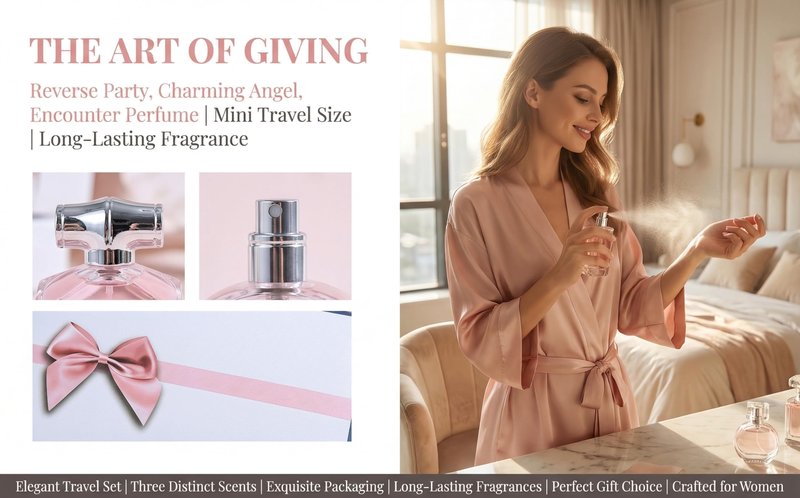Pheromones Perfume Mini Gift Box Sets for Women, 3 Pieces Mini Travel Size Perfumes for Women Set, Floral Fruity - Long-Lasting Fragrance, Fragrance Sets, Perfect for Gifting Or Personal Use,30ml