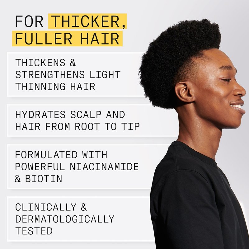 Nioxin Scalp + Hair Thickening System 1 Conditioner| For Natural or Untreated Hair with Light Thinning | With Niacinamide and Biotin | 10.1 Fl oz.