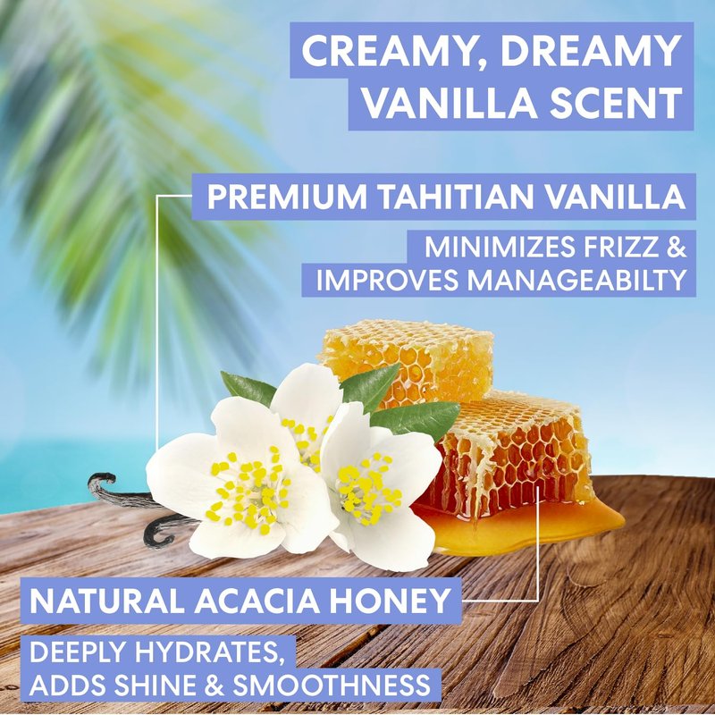 Palmer's Cocoa Butter Formula, Tahitian Vanilla Hair Conditioner, (10.6 Fl Oz), Hydrating & Moisturizing Detangler with Vitamin E & Acacia Honey for Shine, Smoothness & Frizz Control, All Hair Types