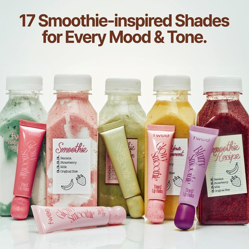 Blurry Smoothie Tinted Lip Balm - Acai Blueberry | Hydrating Glossy Balm, Sheer-Tinted Finish, 9.5g