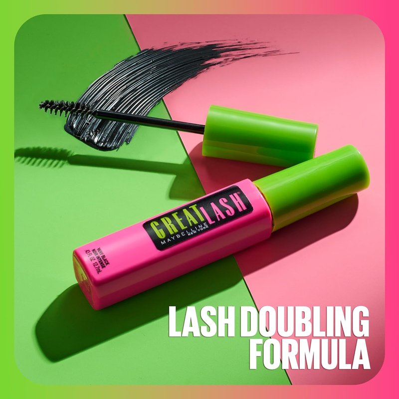 Maybelline Great Lash Mascara - Volumizing & Curling Formula in Brownish Black, 1 Count