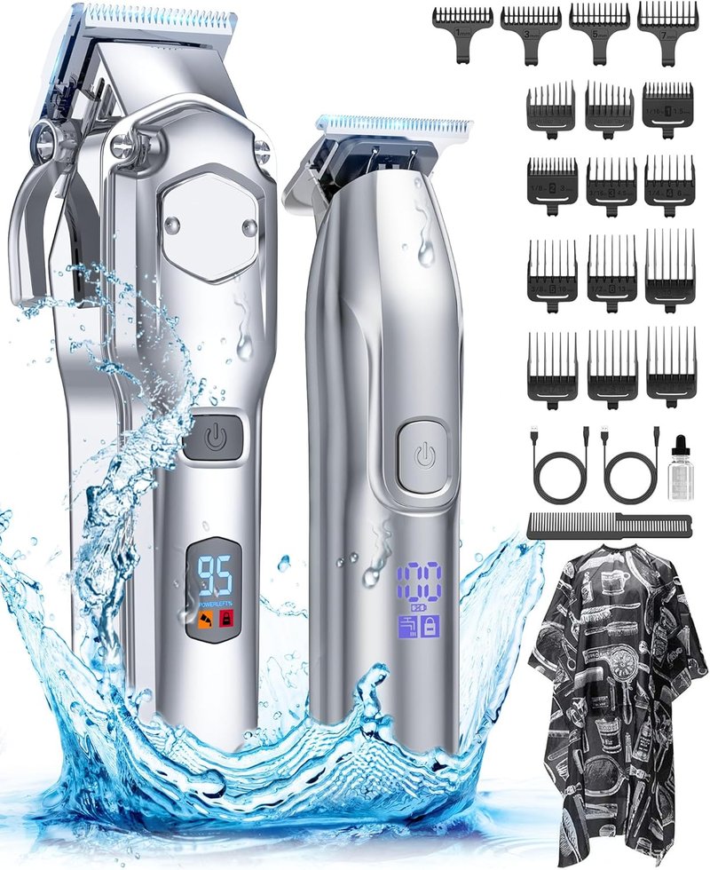 Hair Clippers Set for Men - Cordless Grooming Clippers & Trimmers | Professional Barber Kit
