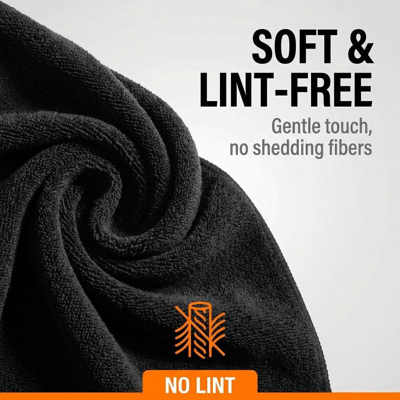 LMMINBZ 4Pcs Black Hand Towels for Bathroom Christmas Decorations Clean Face Towels Decoration Small Microfiber Washcloths Towel for Face Hand13.7 x29.5inch