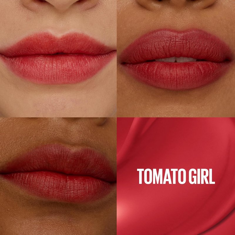 Maybelline Super Stay Lip Tint - Long Lasting Matte Lipstick for 12HR Wear | Tomato Girl, 1 Count