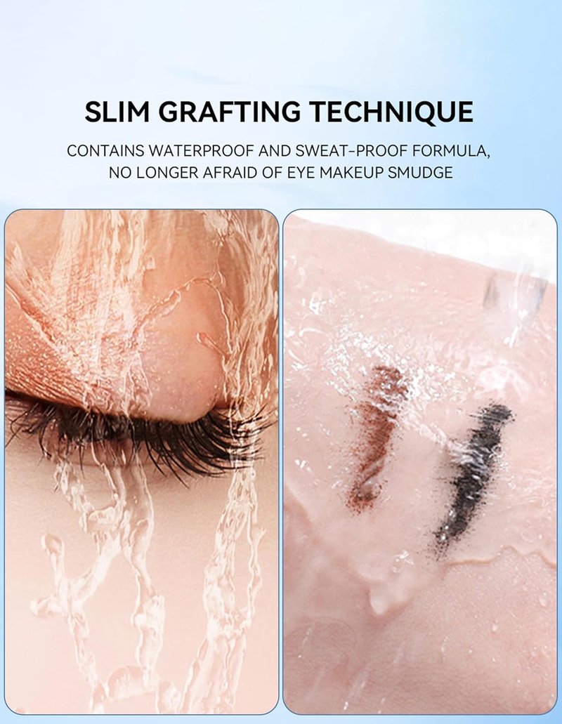 Erinde Mascara for Mature Women | Waterproof, Clump-Free, Extreme Length & Volume - Brown