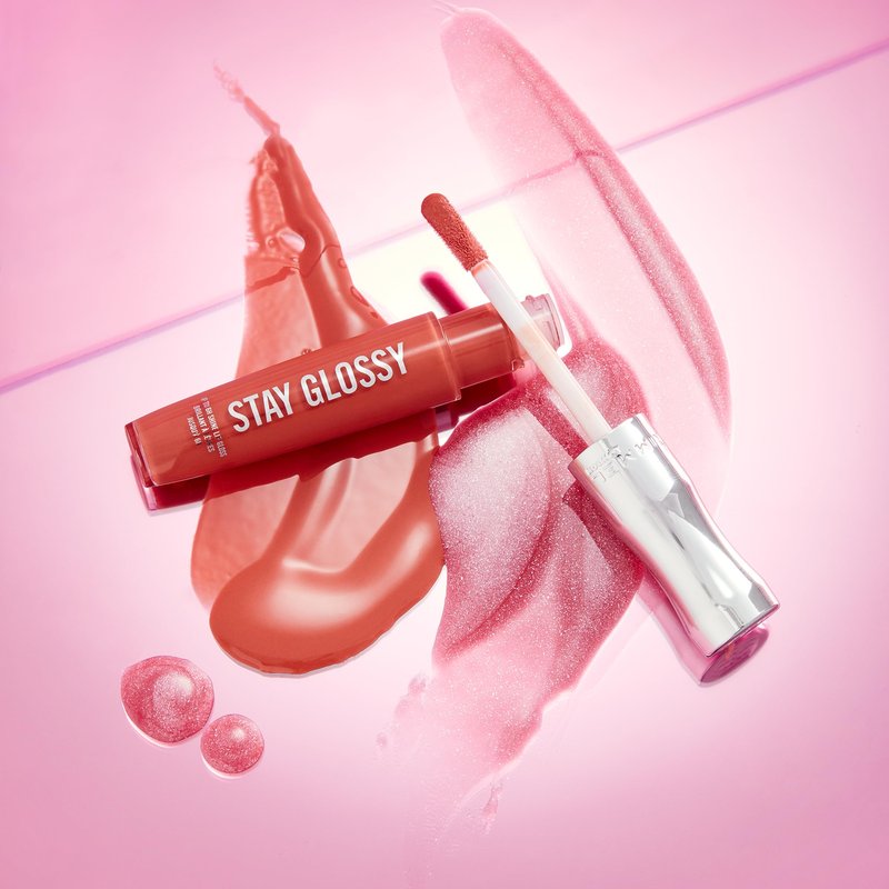 Rimmel Stay Glossy Lip Gloss - Non-Sticky and Lightweight Formula for Lip Color and Shine - 710 Honey, Honey, .18oz