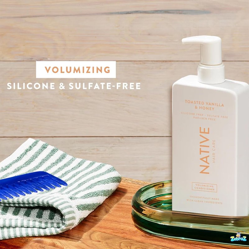 Native Toasted Vanilla & Honey Shampoo & Conditioner Set - Nourishing 8.25 Ounce Duo | Gold